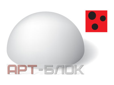 Полусфера бетонная ПСФ-2 (Божья коровка)